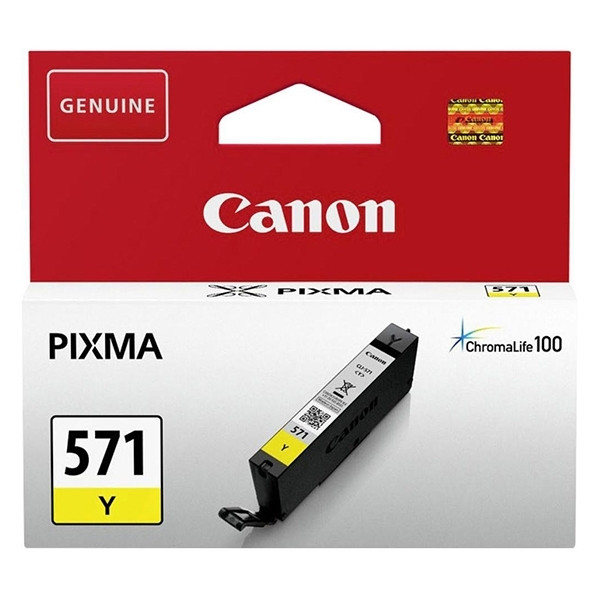 Canon CLI-571Y cartucho de tinta amarillo (original) – imagen 2