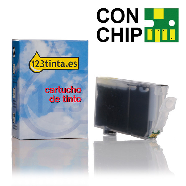 Canon CLI-8BK cartucho de tinta negro (marca 123tinta) 0620B001C 018051 - 1