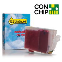 Canon CLI-8R cartucho de tinta rojo con chip (marca 123tinta) 018133