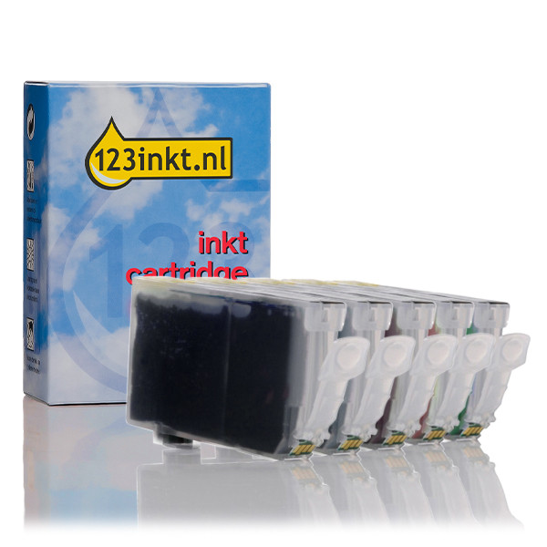 Canon CLI-8 cartuchos de tinta (marca 123tinta) | Pack negro + 3 colores 132083 - 1