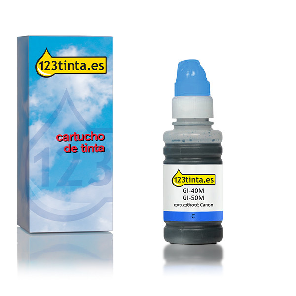 Canon GI-40C botella de tinta cian (marca 123tinta) 017543 - 1