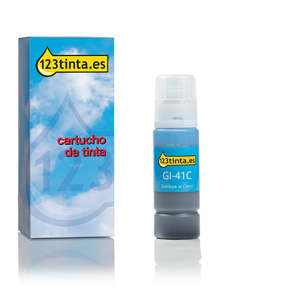 Canon GI-41C botella de tinta cian (marca 123tinta) 4543C001C 016033 - 1