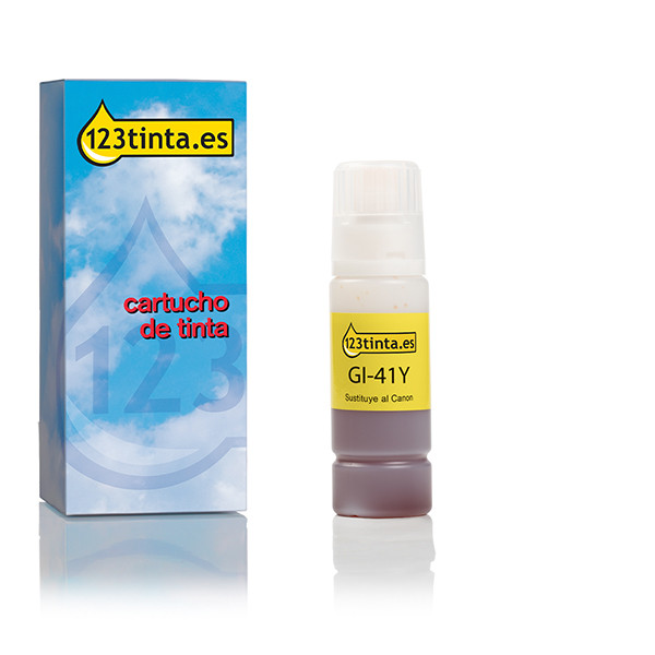 Canon GI-41Y botella de tinta amarilla (marca 123tinta) 4545C001C 016037 - 1