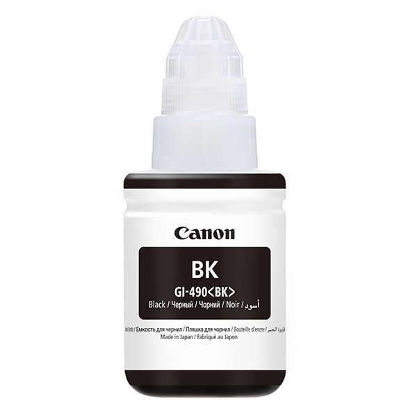 Canon GI-490BK botella de tinta negro (original) 0663C001 011672 - 1