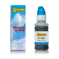 Canon GI-490C botella de tinta cian (marca 123tinta)