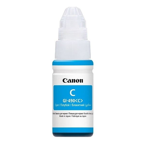 Canon GI-490C botella de tinta cian (original)