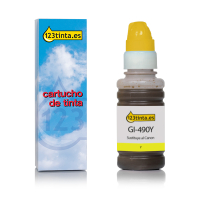 Canon GI-490Y botella de tinta amarilla (marca 123tinta)