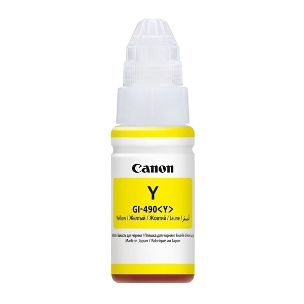 Canon GI-490Y botella de tinta amarillo (original) 0666C001 011678 - 1