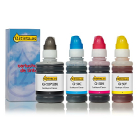 Canon GI-50 Pack ahorro botellas negro + 3 colores (marca 123tinta)  127162