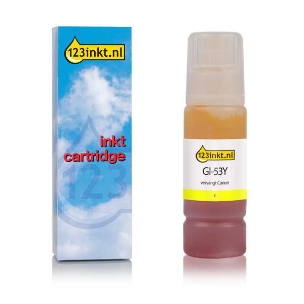 Canon GI-53Y botella de tinta amarillo (marca 123tinta) 4690C001C 016061 - 1