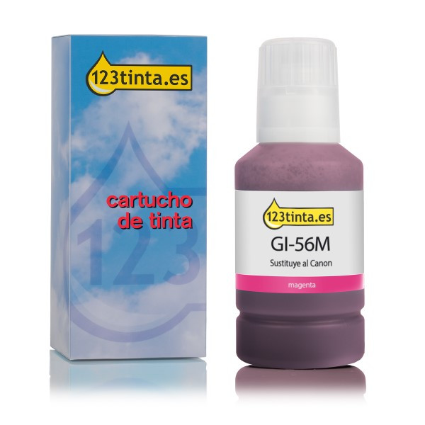 Canon GI-56M botella de tinta magenta (marca 123tinta) 4431C001C 016051 - 1