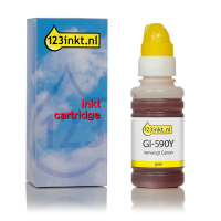 Canon GI-590Y botella de tinta amarilla (marca 123tinta) 1606C001C 017401