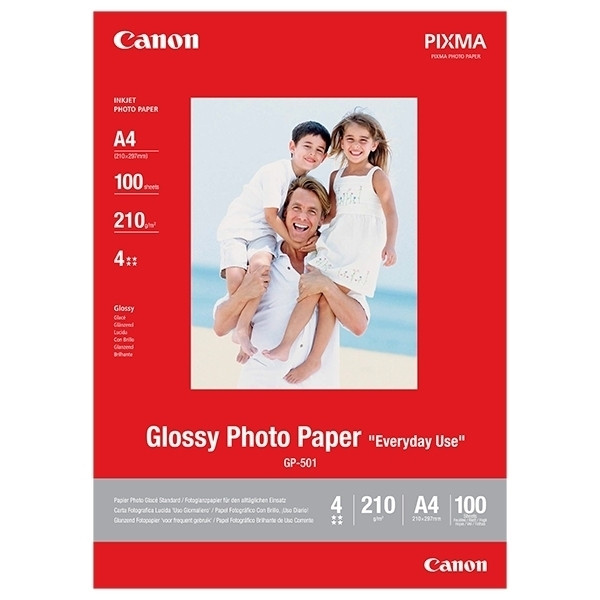 Canon GP-501 Papel foto Glossy | A4 | 200g | 100 hojas 0775B001 064584 - 1