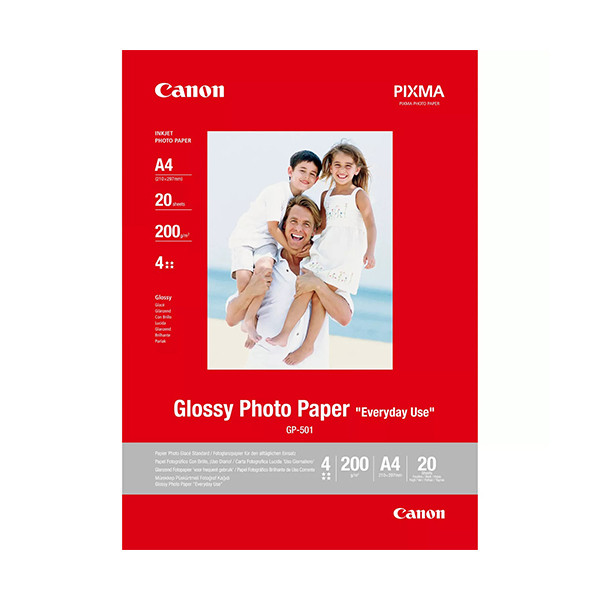 Canon GP-501 Papel fotográfico brillante 200 gramos A4 (20 hojas)