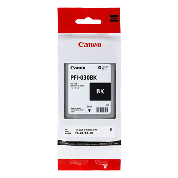Canon PFI-030BK cartucho de tinta negro (original) 3489C001 017528 - 1