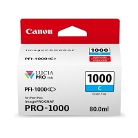 Canon PFI-1000C cartucho de tinta cian (original) 0547C001 010128