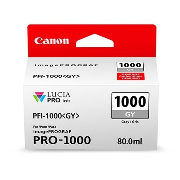 Canon PFI-1000GY cartucho de tinta gris (original) 0552C001 010138 - 1