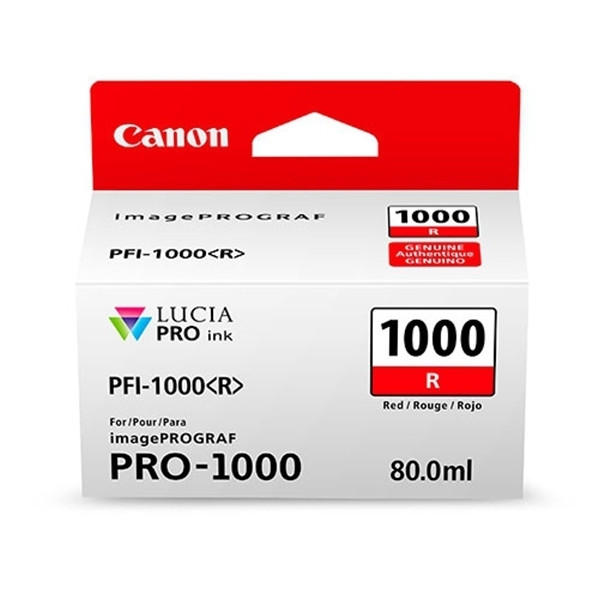 Canon PFI-1000R cartucho de tinta rojo (original) 0554C001 010142 - 1