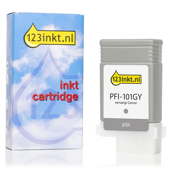 Canon PFI-101GY cartucho de tinta gris (marca 123tinta) 0892B001C 018271 - 1