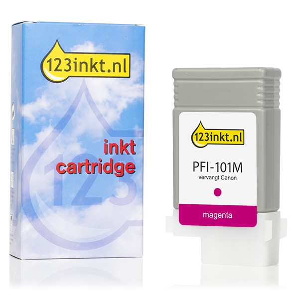 Canon PFI-101M cartucho de tinta magenta (marca 123tinta) 0885B001C 018257 - 1