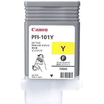 Canon PFI-101Y cartucho de tinta amarillo (original) 0886B001 018258 - 1