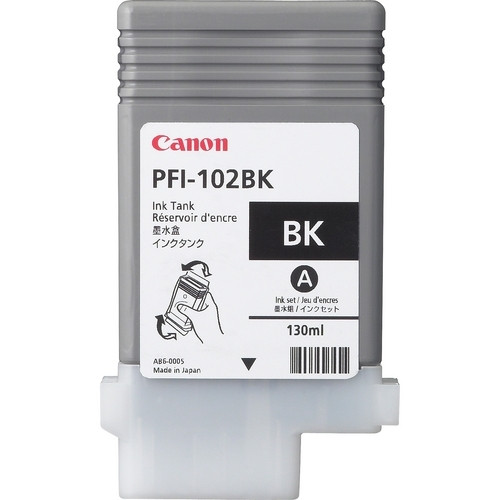 Canon PFI-102BK cartucho de tinta negro (original) 0895B001 018200 - 1