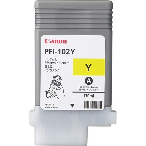 Canon PFI-102Y cartucho de tinta amarillo (original) 0898B001 018215 - 1