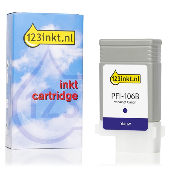 Canon PFI-106B cartucho de tinta azul (marca 123tinta) 6629B001C 018921 - 1