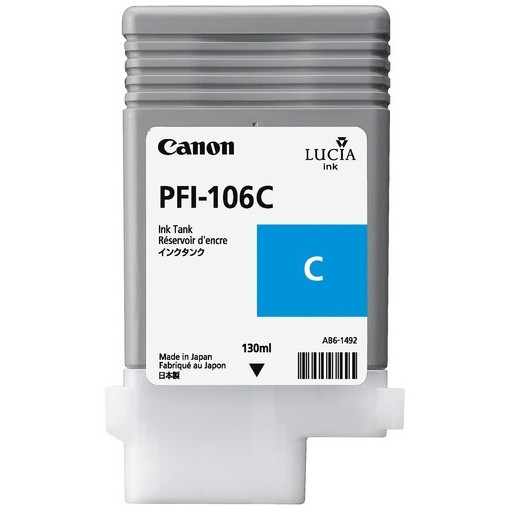 Canon PFI-106C cartucho de tinta cian (original) 6622B001 018902 - 1