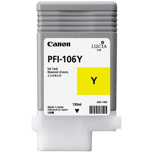 Canon PFI-106Y cartucho de tinta amarillo (original) 6624B001 018906 - 1