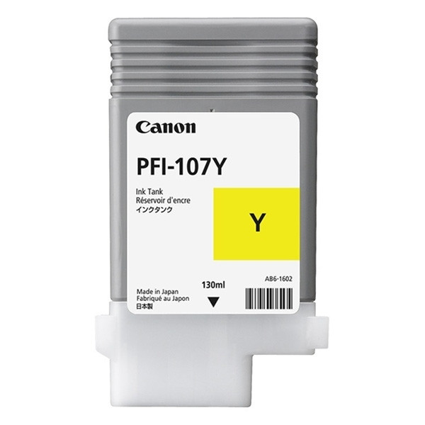 Canon PFI-107Y cartucho de tinta amarillo (original) 018986 - 1