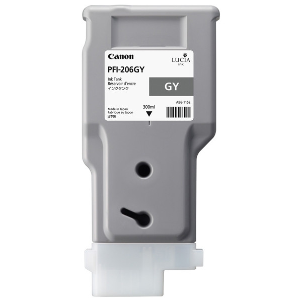 Canon PFI-206GY cartucho de tinta gris XL (original) 5312B001 018936 - 1