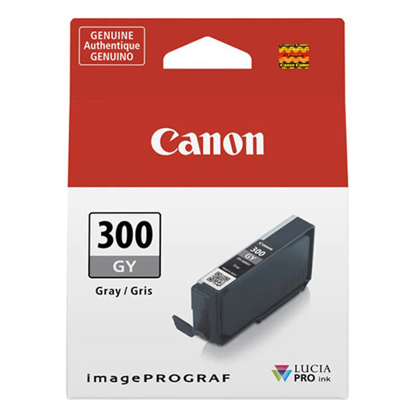 Canon PFI-300GY cartucho de tinta gris (original) 4200C001 011718 - 1