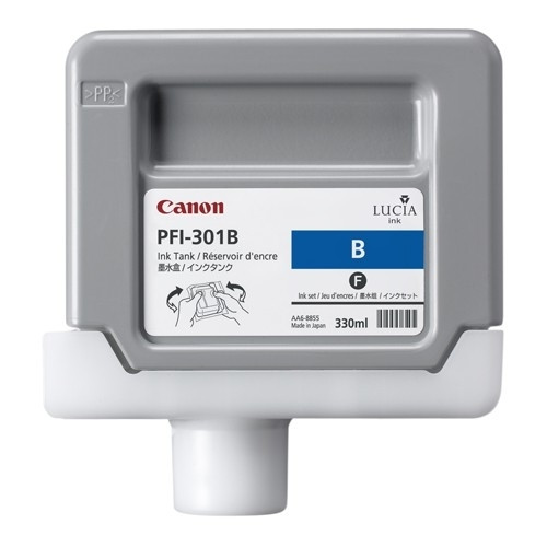 Canon PFI-301B cartucho de tinta azul (original) 1494B001 904690 - 1