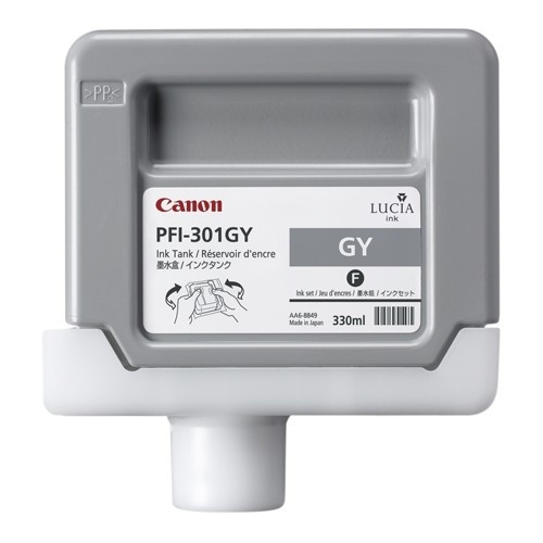 Canon PFI-301GY cartucho de tinta gris (original) 1495B001 018300 - 1