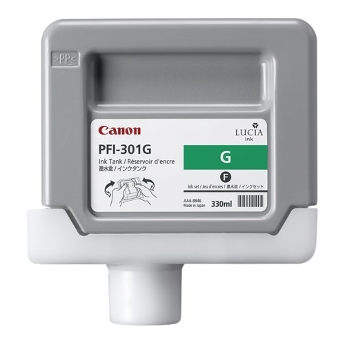 Canon PFI-301G cartucho de tinta verde (original) 1493B001 018296 - 1