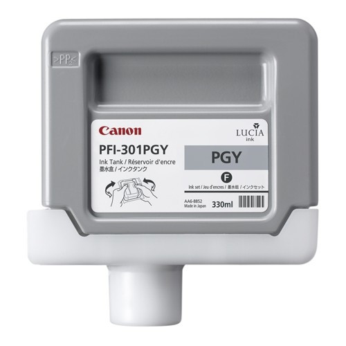 Canon PFI-301PGY cartucho de tinta foto gris (original) 1496B001 018302 - 1