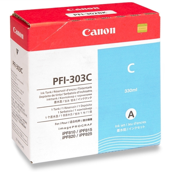 Canon PFI-303C cartucho de tinta cian (original) 2959B001 018376 - 1