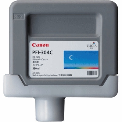 Canon PFI-304C cartucho de tinta cian (original) 3850B005 018628 - 1