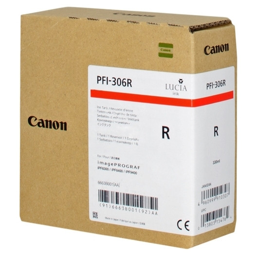 Canon PFI-306R cartucho de tinta rojo (original) 6663B001 018868 - 1