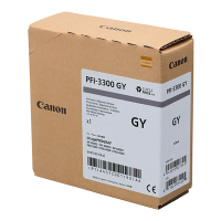 Canon PFI-3300GY cartucho de tinta gris XL (original) 6437C001 010566