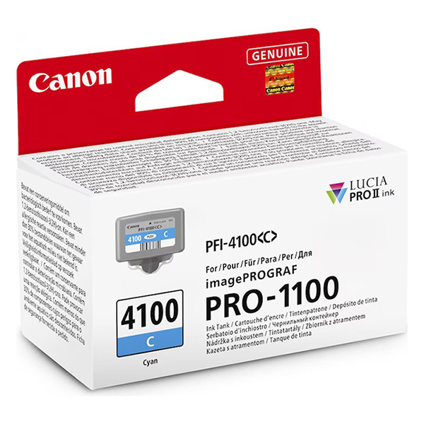 Canon PFI-4100C cartucho de tinta cian (original) – imagen 4
