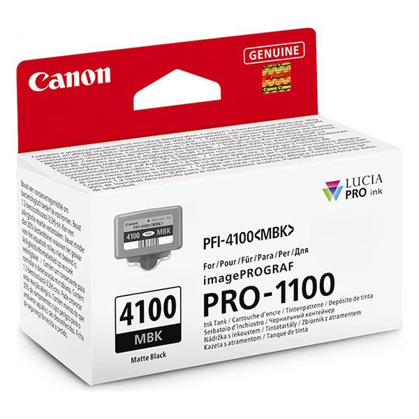 Canon PFI-4100MBK cartucho de tinta negro mate (original)
