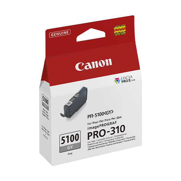 Canon PFI-5100GY cartucho de tinta gris (original) 6959C001 083794 - 1