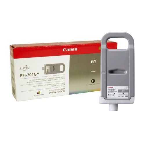 Canon PFI-701GY cartucho de tinta gris (original) 0909B001 018324 - 1