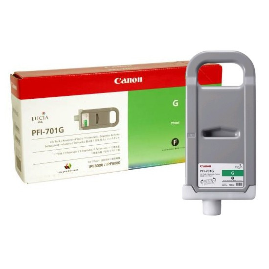 Canon PFI-701G cartucho de tinta verde (original) 0907B005 018320 - 1