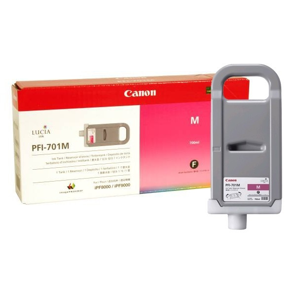 Canon PFI-701M cartucho de tinta magenta (original) 0902B005 018310 - 1