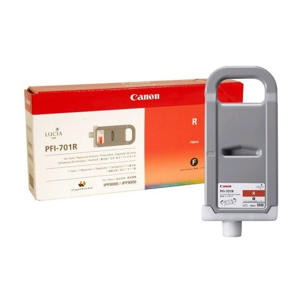 Canon PFI-701R cartucho de tinta rojo (original) 0906B001 018318 - 1