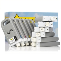Canon PFI-701 Pack ahorro MBK / BK / C / M / Y / PC / PM / R / G / B / GY / PGY (marca 123tinta)  132067