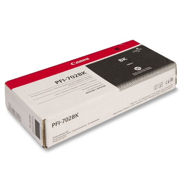 Canon PFI-702BK cartucho de tinta negro (original) 2220B001 018342 - 1